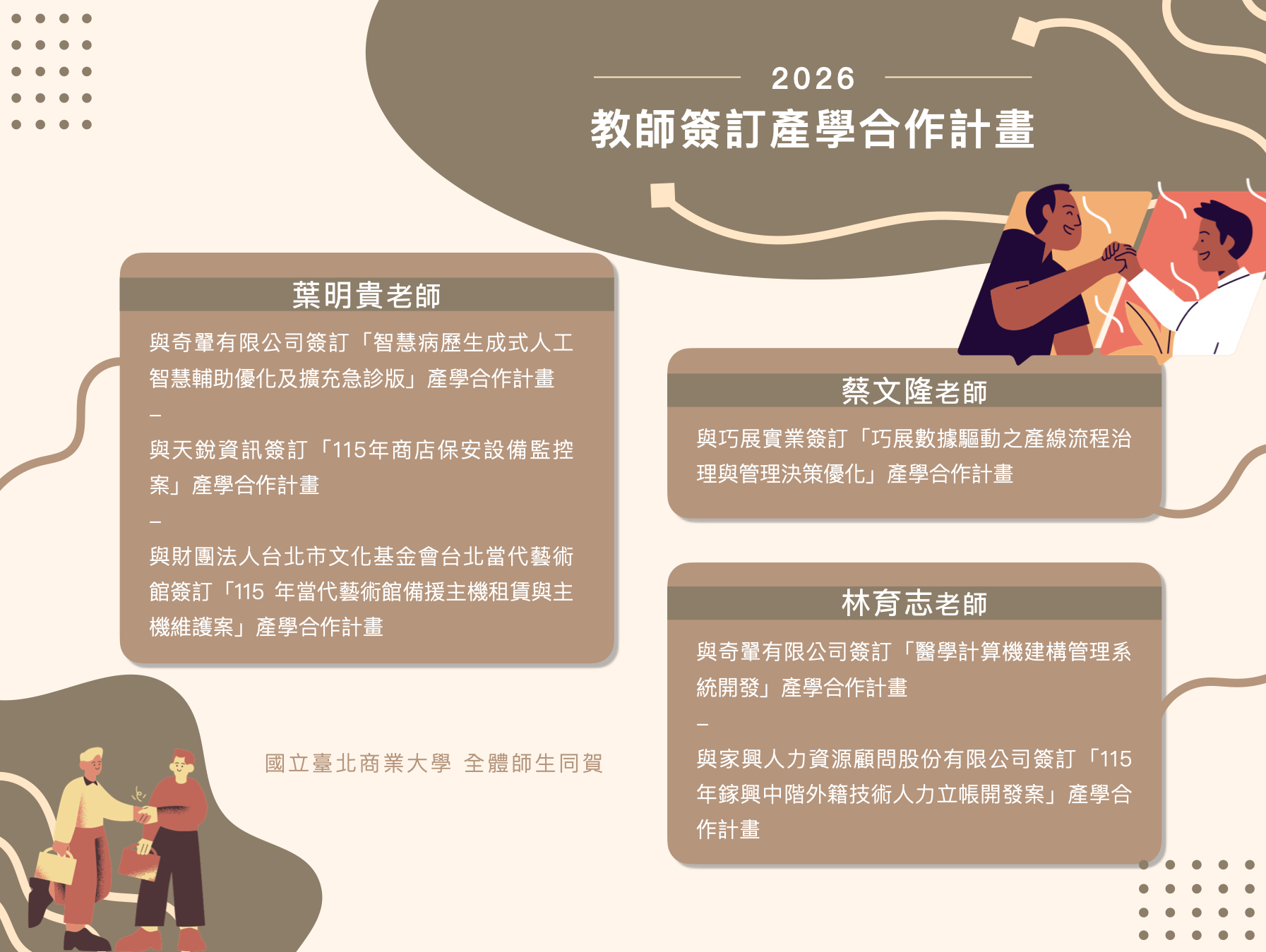 【2026教師簽訂產學合作計畫】